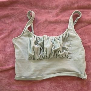 Hollister tank top with scrunch in the front